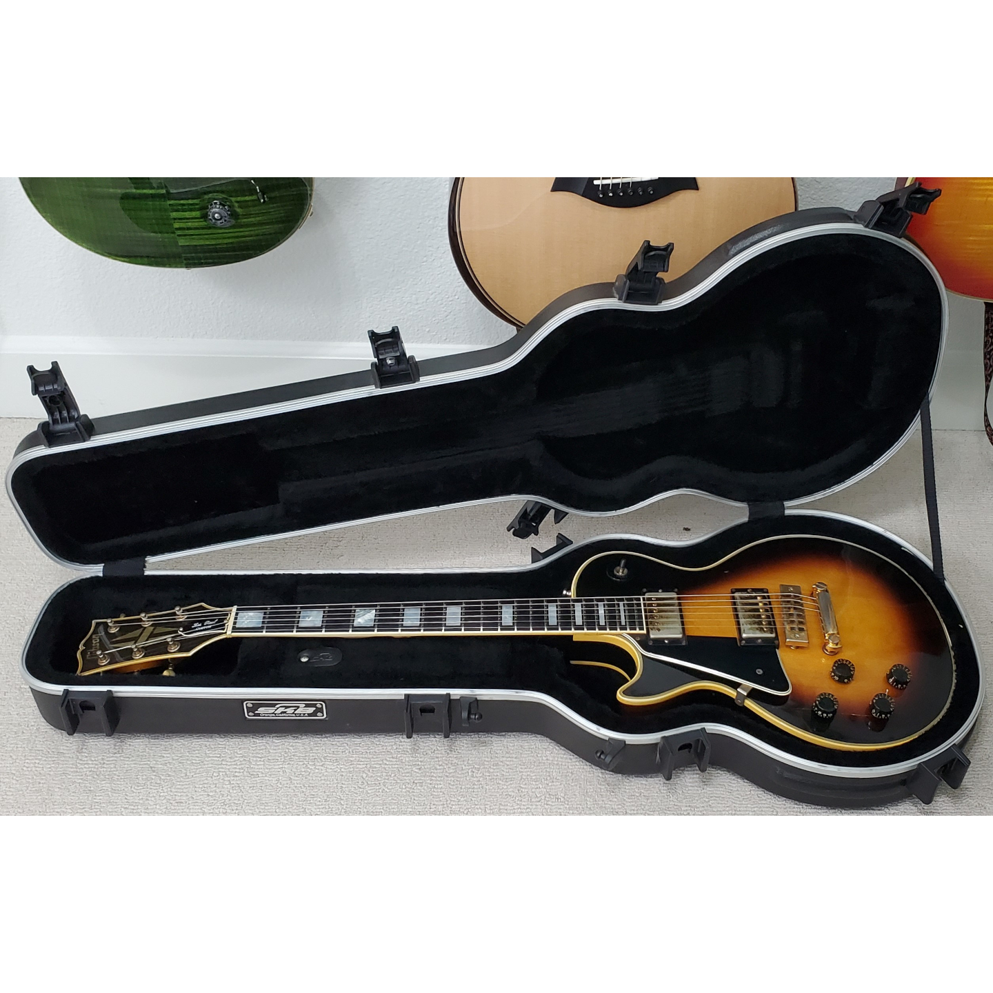 1979 Gibson Les Paul Custom Left-Handed Lefty Tobacco Sunburst Vintage Electric Guitar