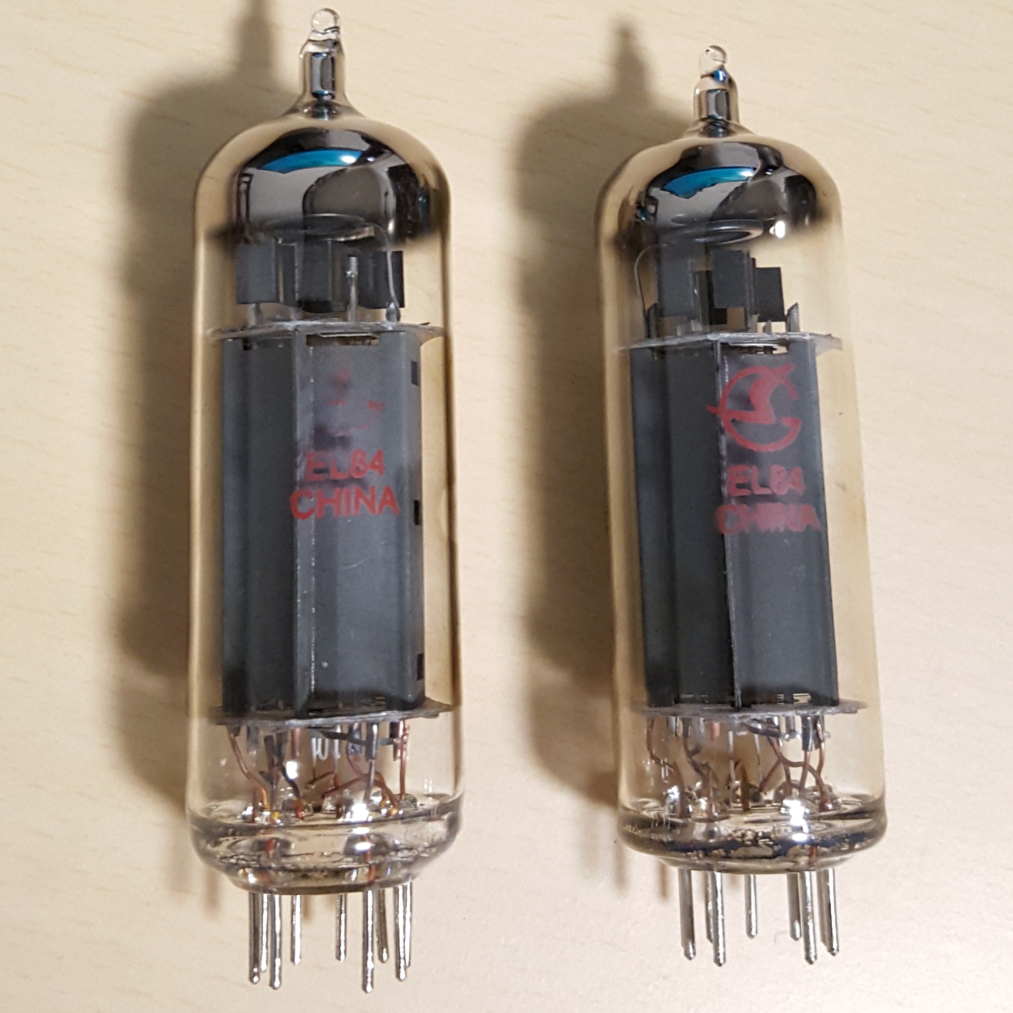 Ruby EL84 Matched Duet Pair Power Tubes