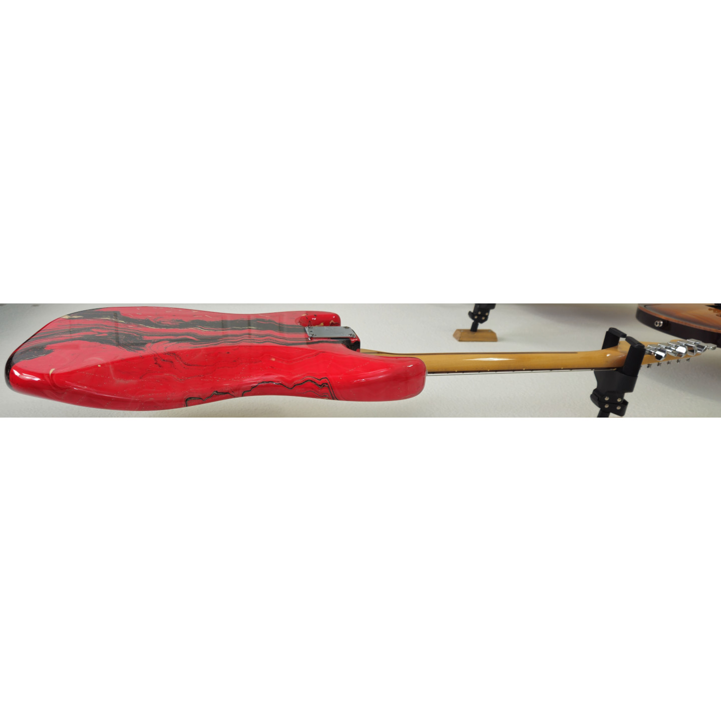 MINT 1983 Fender Bowling Ball American Stratocaster Red Swirl Marble Vintage Electric Guitar