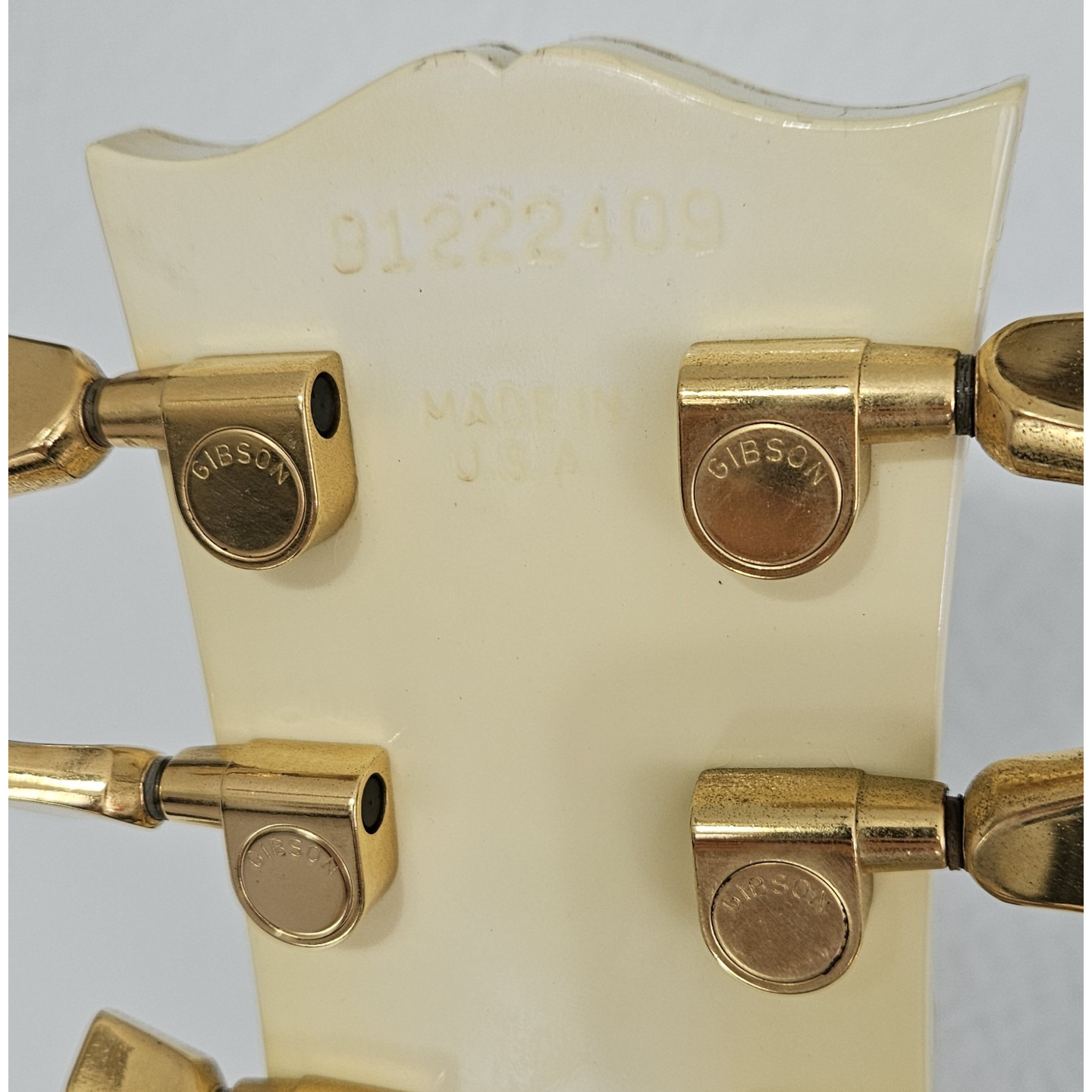 1992 Gibson Historic '61 Les Paul SG Reissue Custom Antique Ivory White 3-Pickup '62 Vintage Electric Guitar