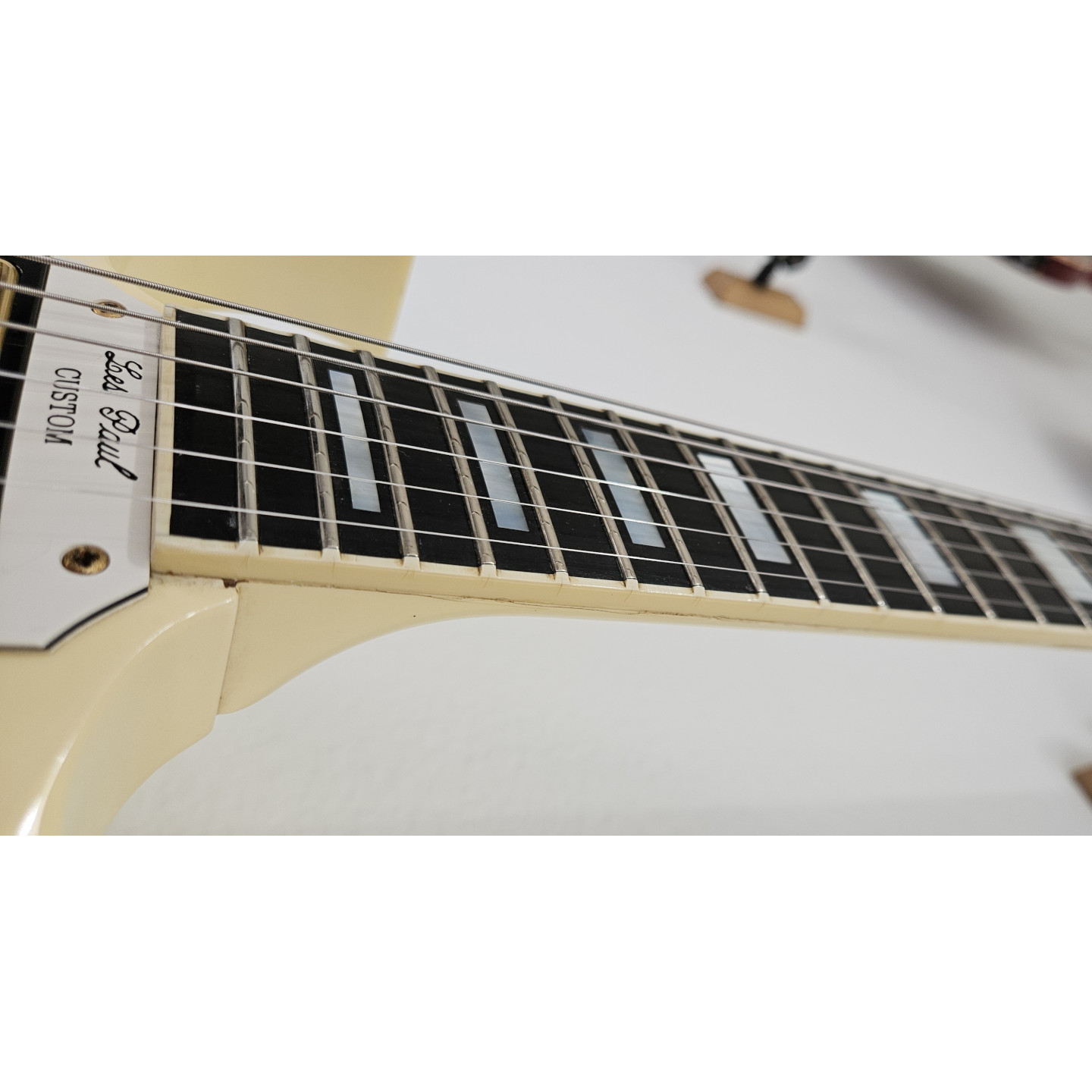 1992 Gibson Historic '61 Les Paul SG Reissue Custom Antique Ivory White 3-Pickup '62 Vintage Electric Guitar
