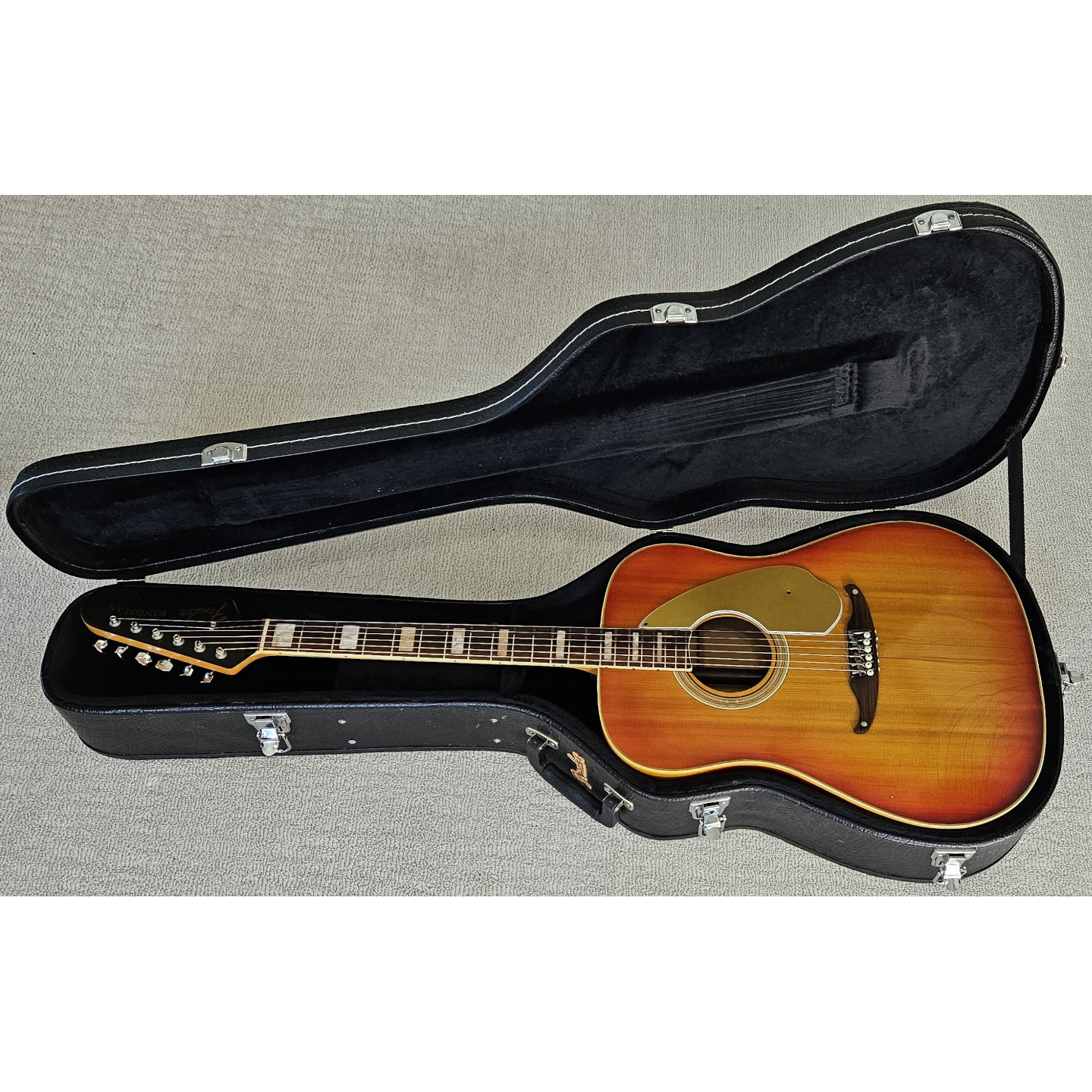 1966 Fender Kingman Sunburst Vintage Dreadnought Acoustic Guitar