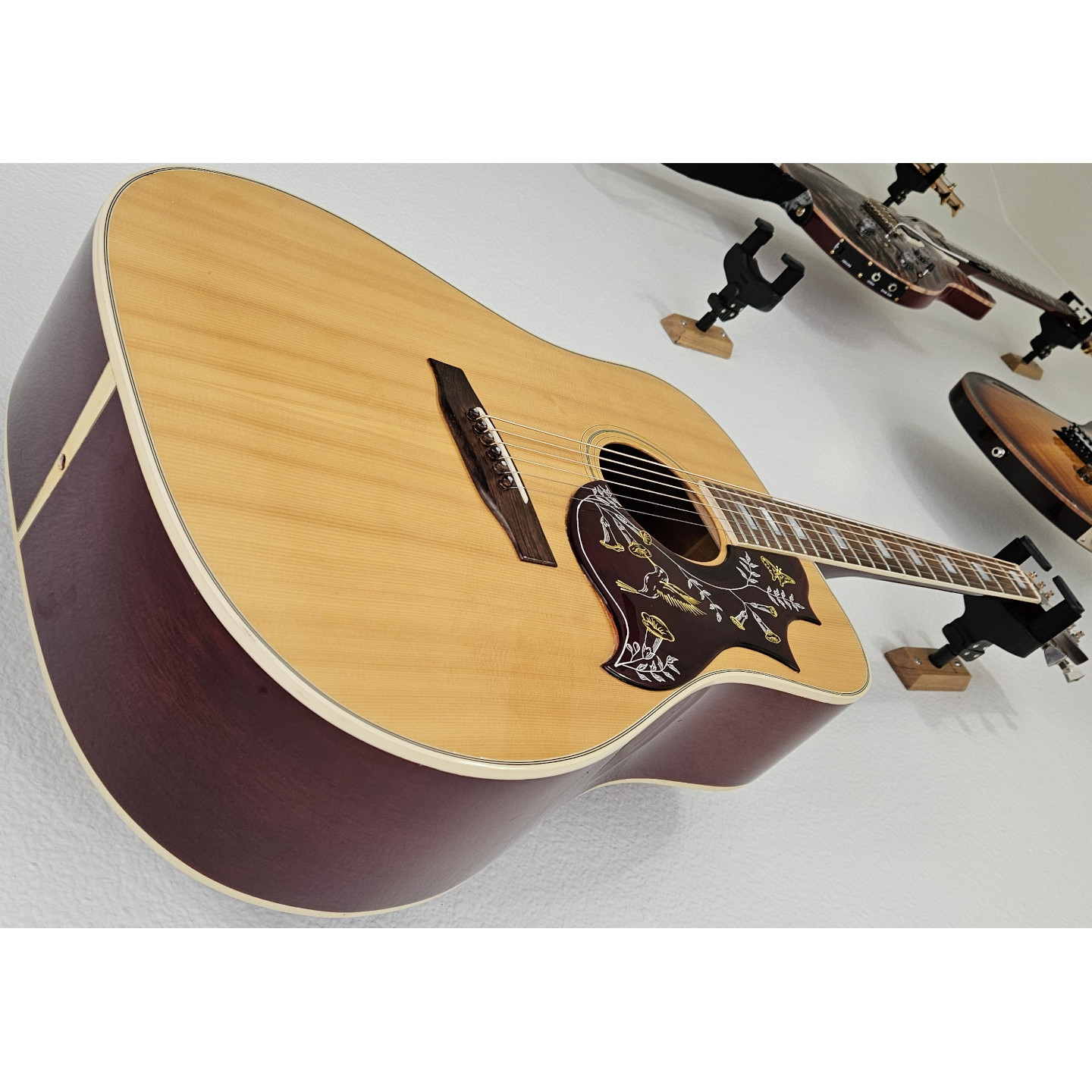 1974 Gibson Hummingbird Custom Natural Vintage Dreadnought Acoustic Guitar