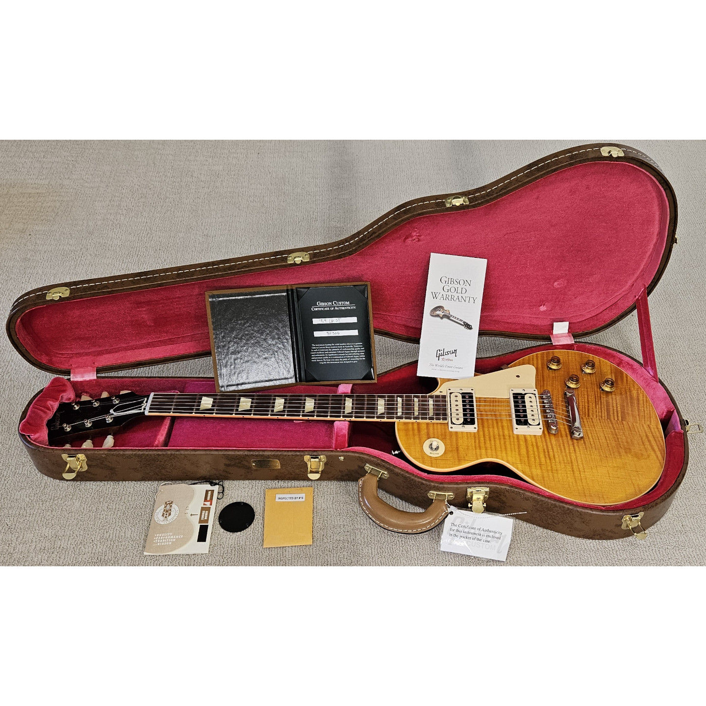 2021 Gibson Custom 1959 Les Paul Standard Reissue M2M LPR9 VOS Mojave Burst