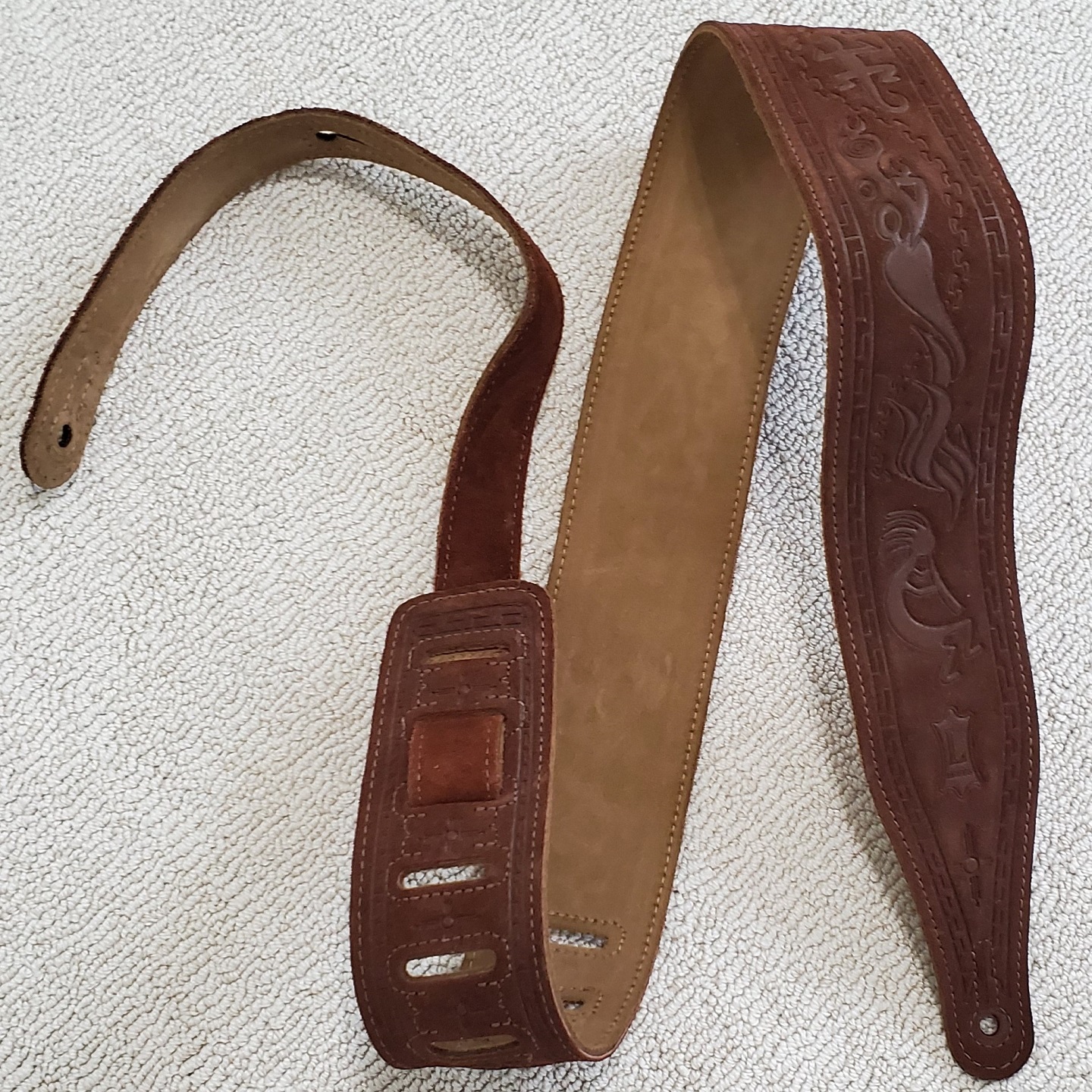 Levy's Brown Leather Guitar Strap