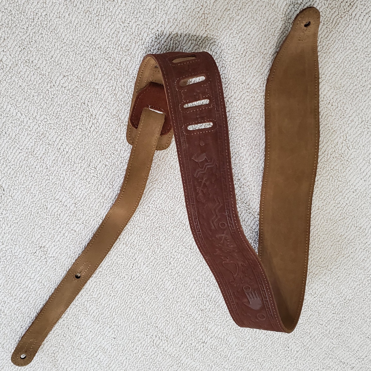 Levy's Brown Leather Guitar Strap