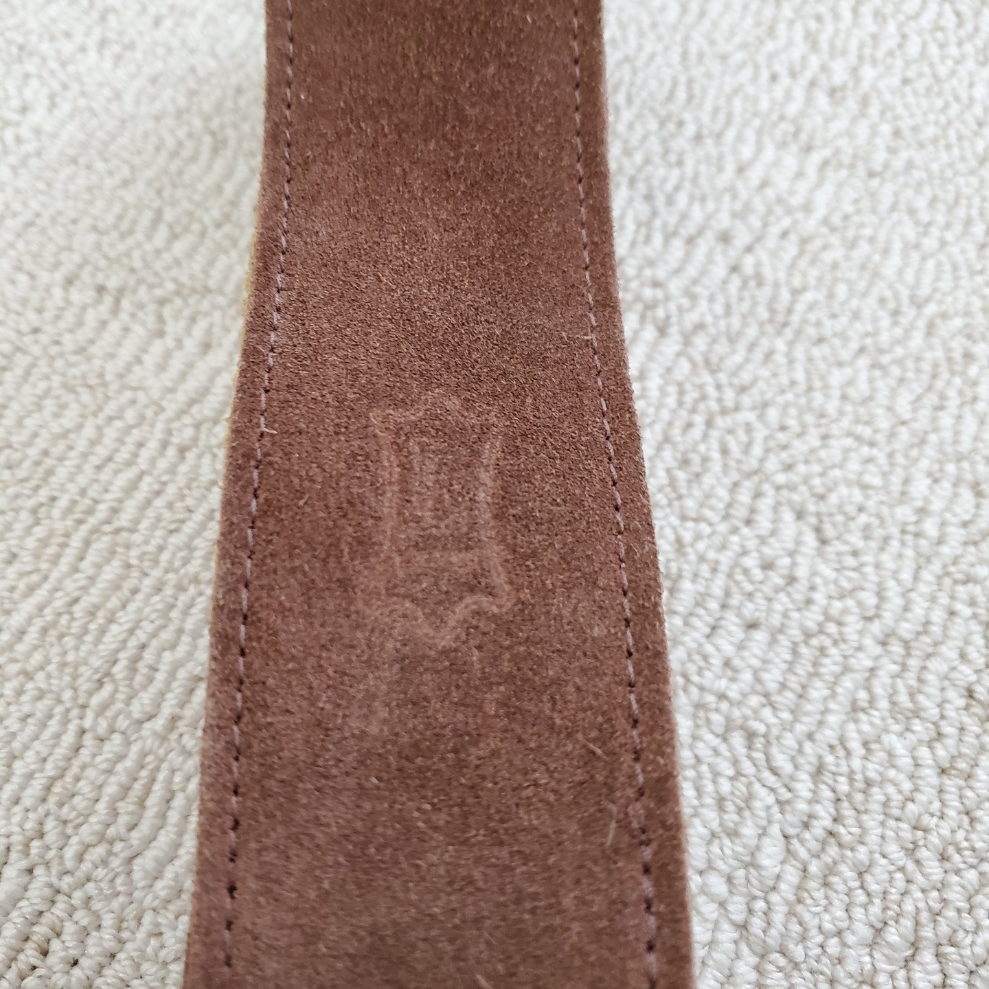 Levy's Brown Suede Leather Guitar Strap