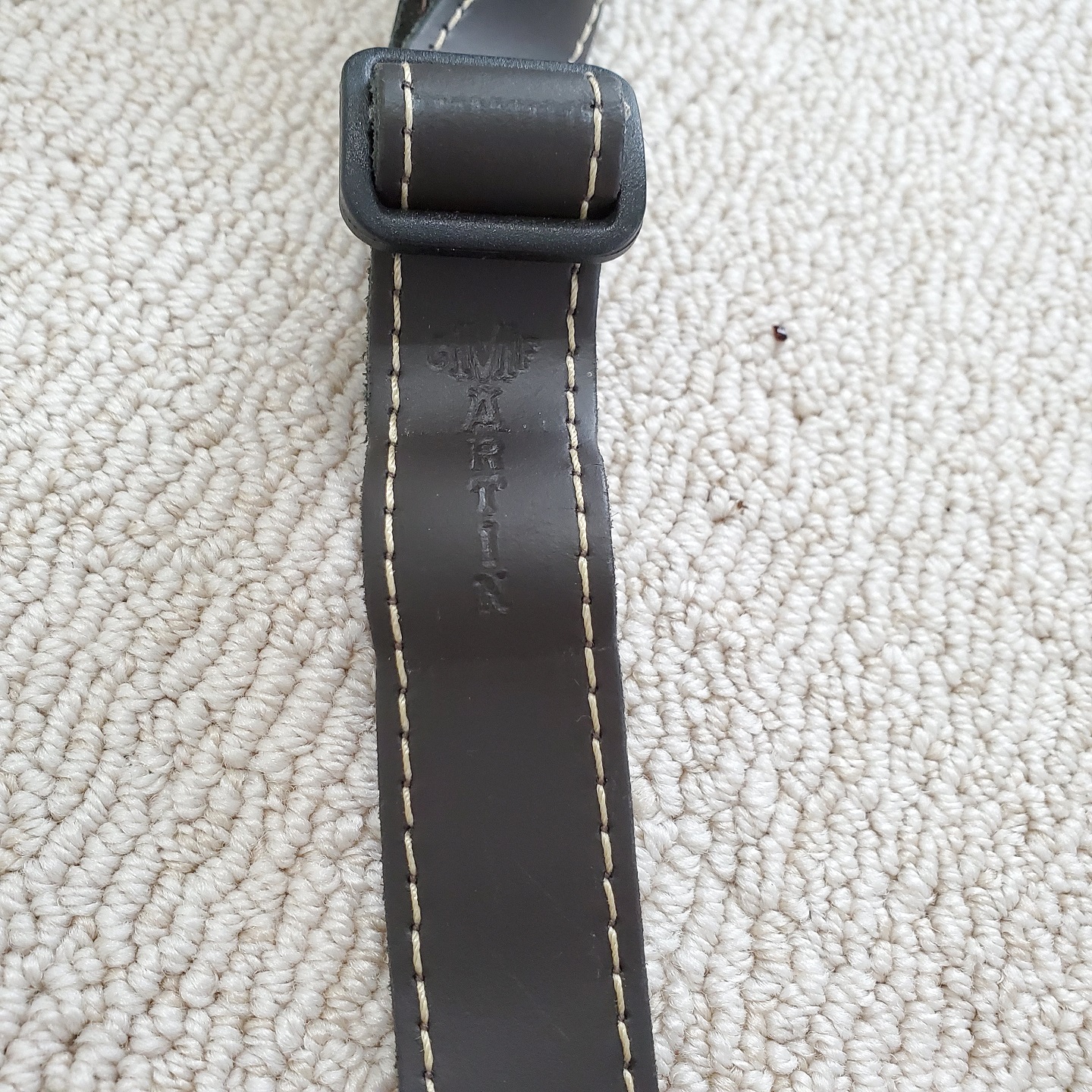 Martin Black Leather Guitar Strap