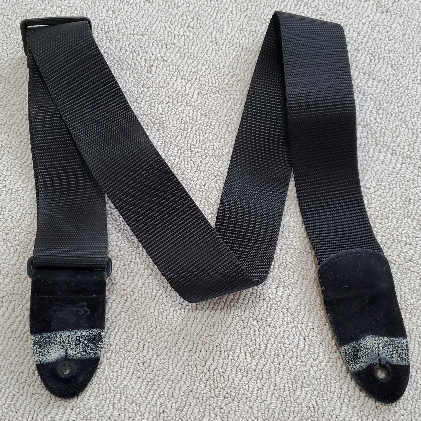 Levy's M8 Black Woven Guitar Strap