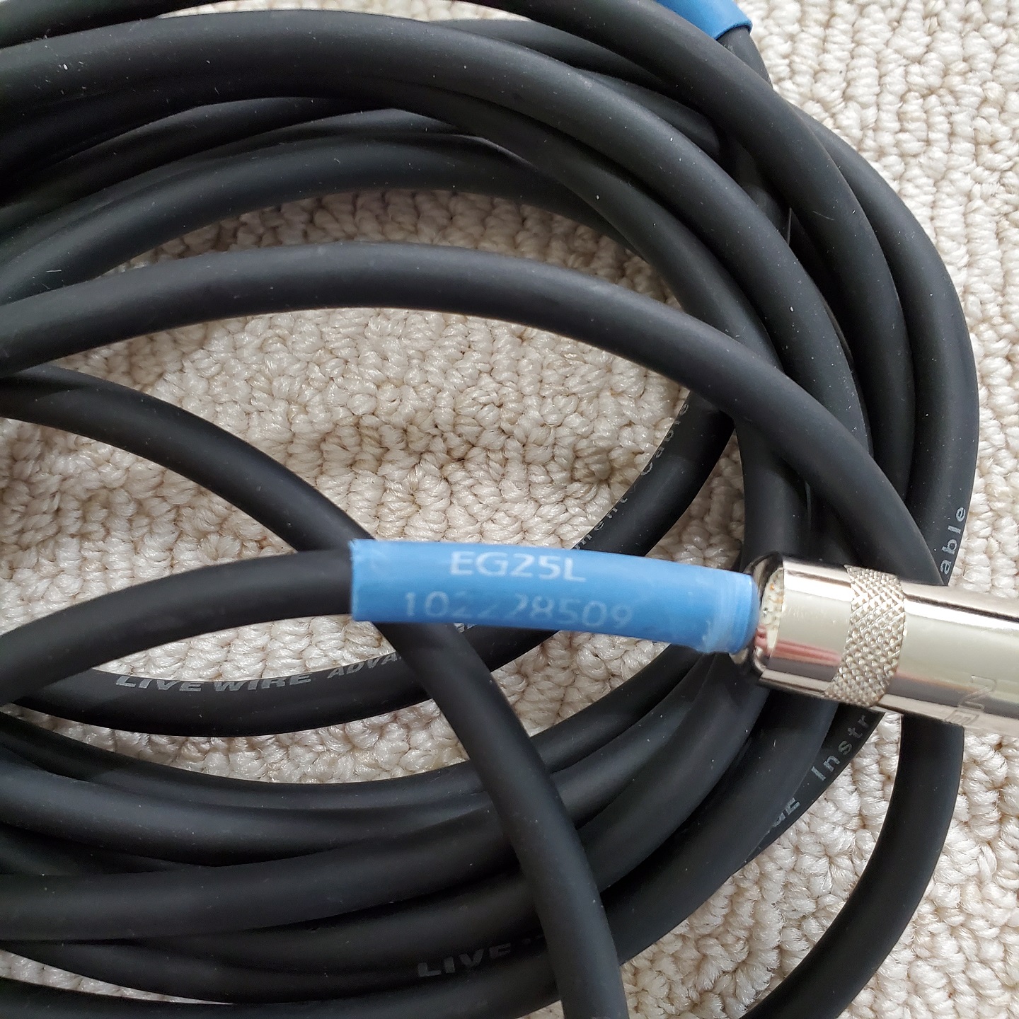 Live Wire 25' EG25L Advantage Series 1/4