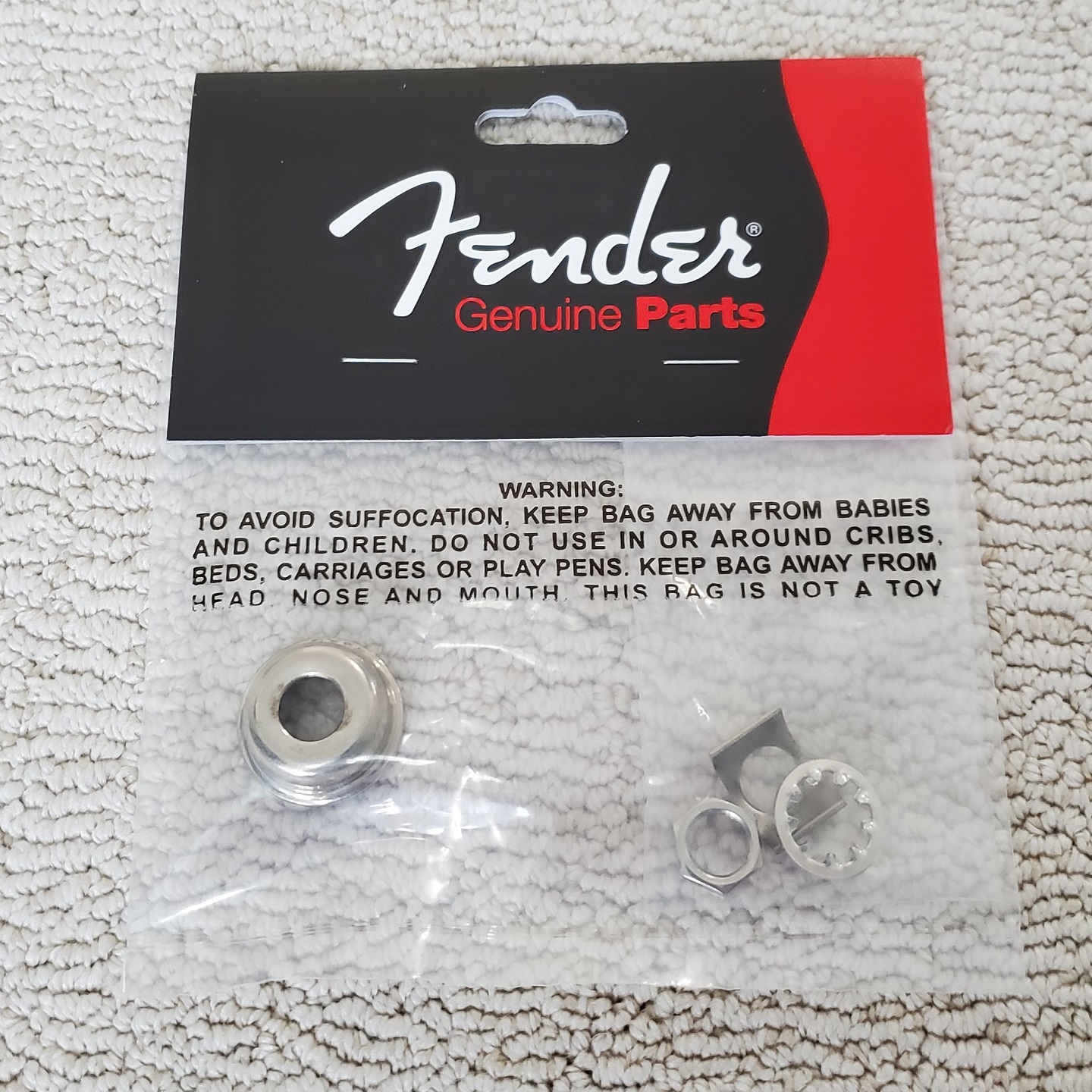 Fender Nickel Jack Ferrule Ring for Fender Telecaster Guitars 0991941000
