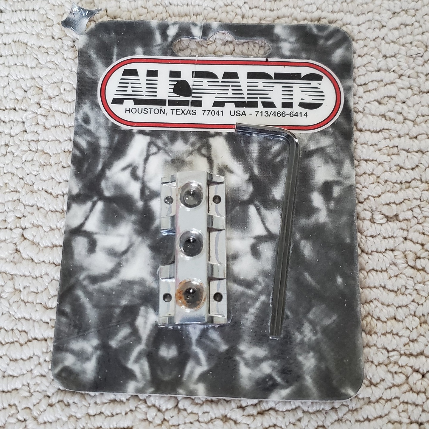 Allparts Chrome Kahler Style Locking Guitar Nut Base Only BP-0278